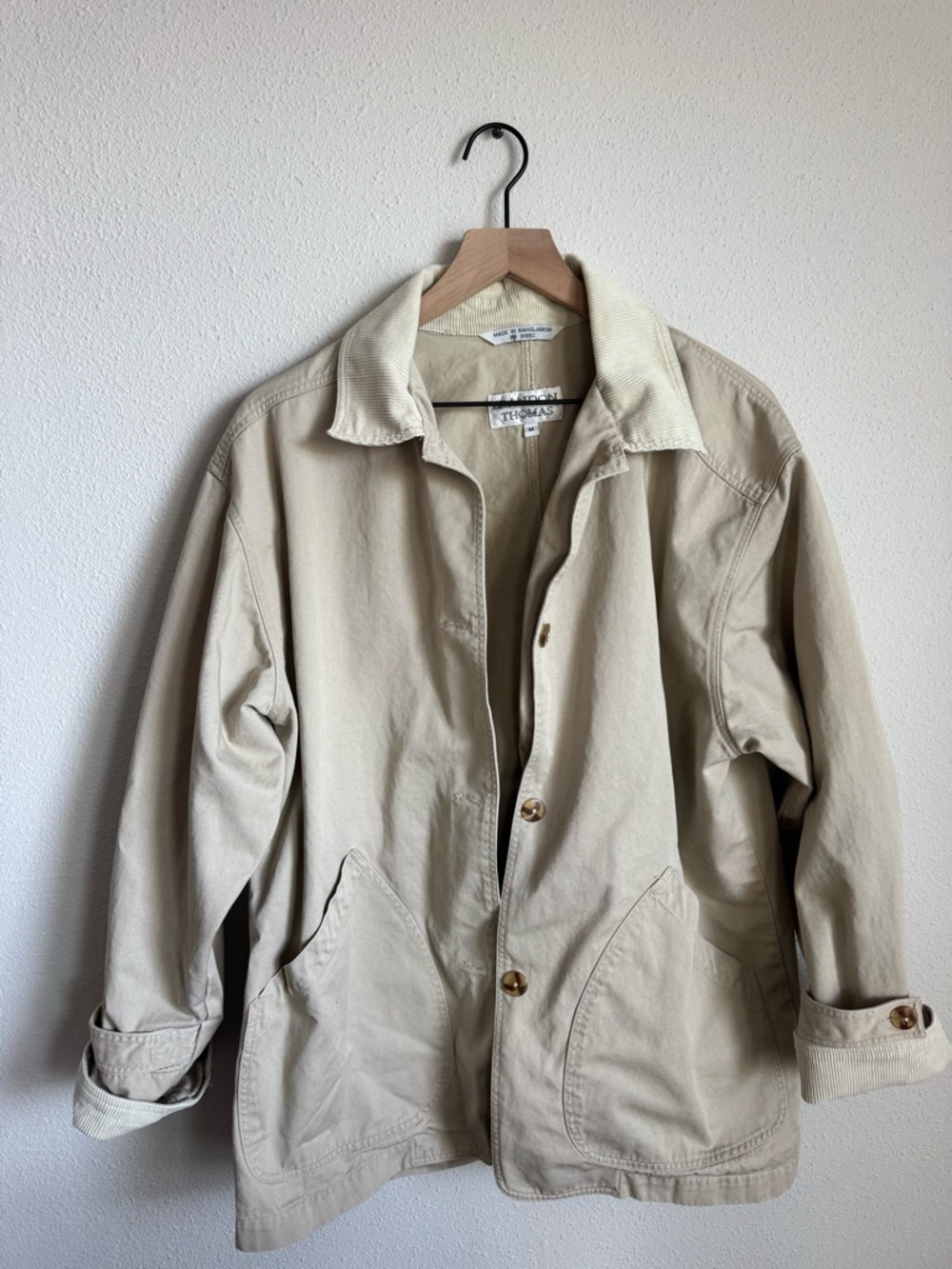 Brandon Thomas Light Khaki Cotton Jacket
